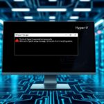 hyper v manager the operation on computer failed